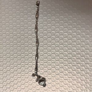 Brighton Silver Heart Charm Bracelet